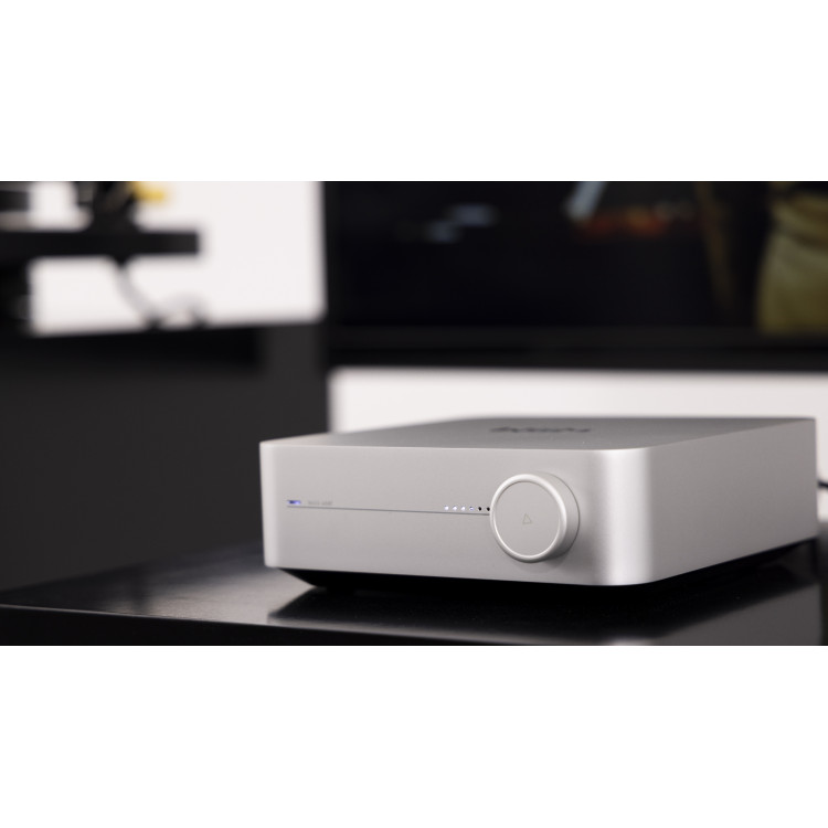 WiiM Amp versterker (incl. stem-afstandbediening) - Zilver