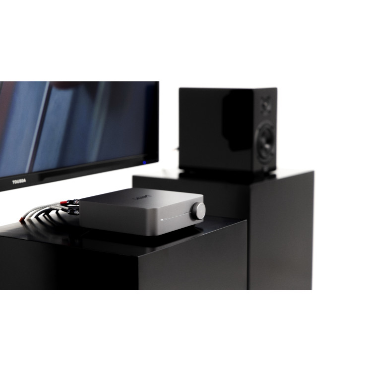 WiiM Amp versterker (incl. stem-afstandbediening) - Zilver
