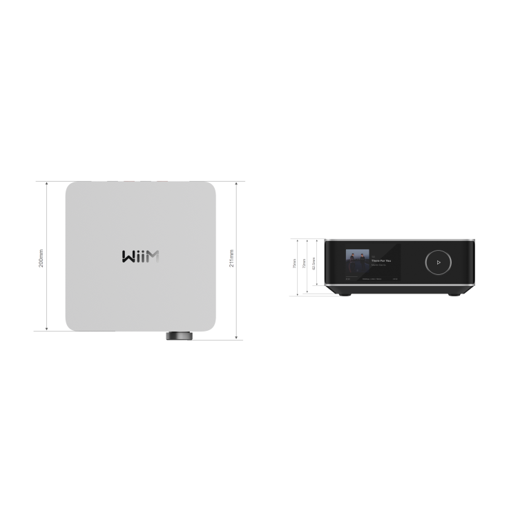 WiiM Amp Ultra, streaming versterker, zilver WiiM Amp Ultra, streaming versterker, zilver