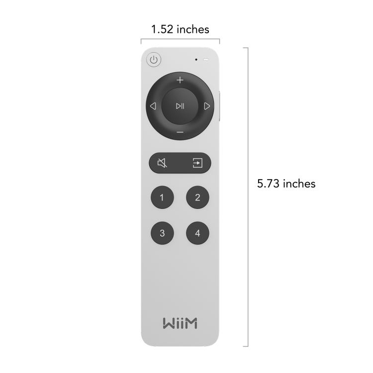 WiiM Voice Remote 2, afstandsbediening - Aluminium