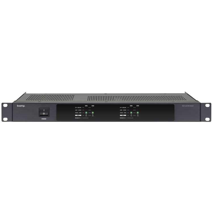 Biamp REVAMP4100 - 4 channel class D amplifier 4 x 100 watts @ 4 ohms Biamp REVAMP4100 - 4 channel class D amplifier 4 x 100 watts @ 4 ohms