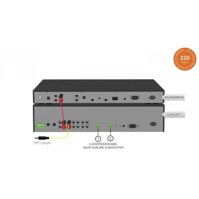 Apart RETAIL/SNACKBAR-XS - Zwart