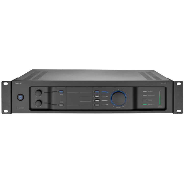 Biamp MA240 (70 - 100 volt) 240W mixing amplifier Biamp MA240 (70 - 100 volt) 240W mixing amplifier