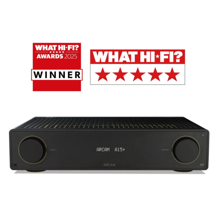 Arcam Radia A15+, Integrated Amplifier with Bluetooth and Auracast - Black