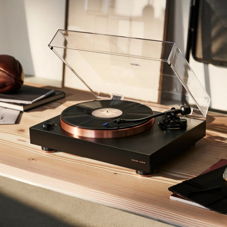 Argon Audio Aurora, Direct-Drive Platenspeler - Zwart (Matte Lak) Argon Audio Aurora, Direct-Drive Platenspeler - Zwart (Matte Lak)