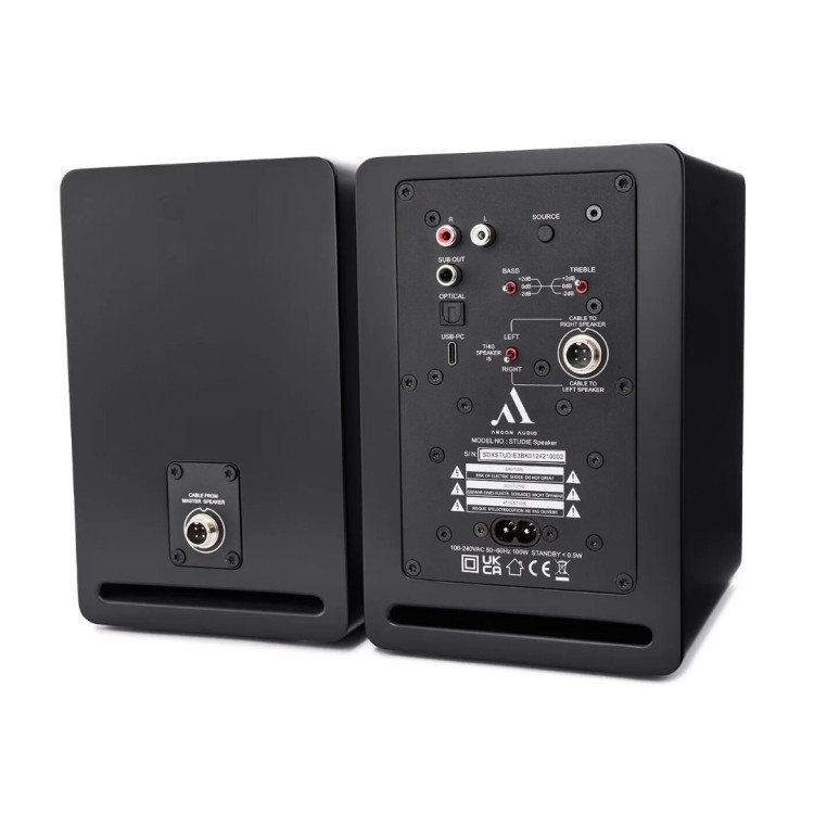 Argon Audio STUDIE 3 Desktop Speakers - Black (Per Pair) Argon Audio STUDIE 3 Desktop Speakers - Black (Per Pair)