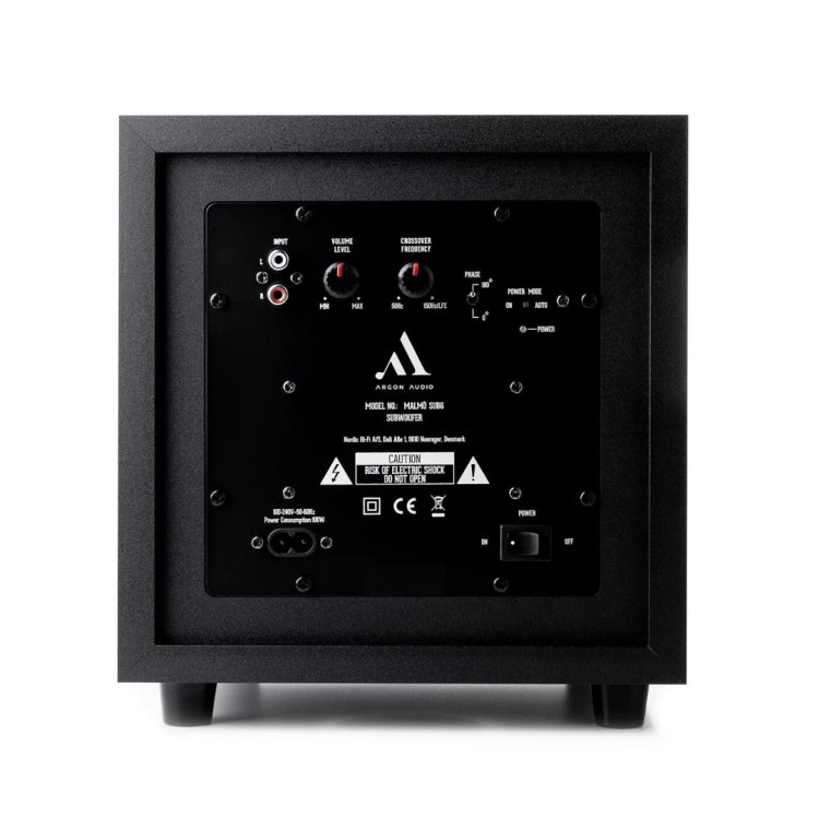 Argon Audio MALMÖ SUB 6 - Zwart Argon Audio MALMÖ SUB 6 - Zwart
