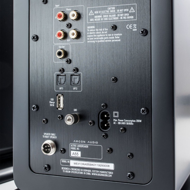Argon Audio Forte A55 - Zwart (per paar) Argon Audio Forte A55 - Zwart (per paar)