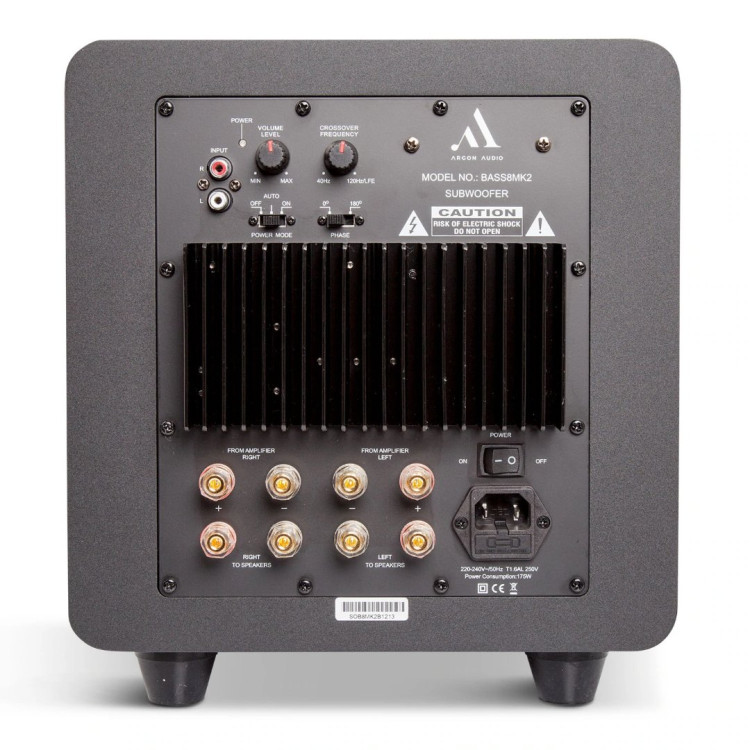 Argon Audio Bass8 MK2 - Zwart Argon Audio Bass8 MK2 - Zwart