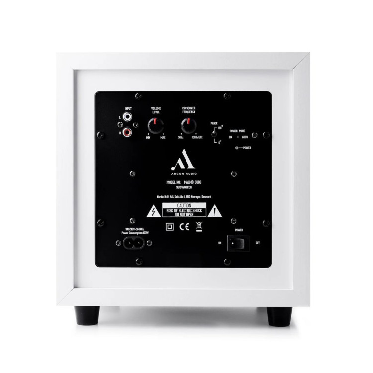 Argon Audio MALMÖ SUB 6 - Wit Argon Audio MALMÖ SUB 6 - Wit
