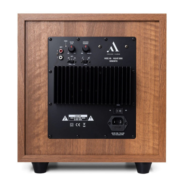 Argon Audio MALMÖ SUB 10 - Walnoot