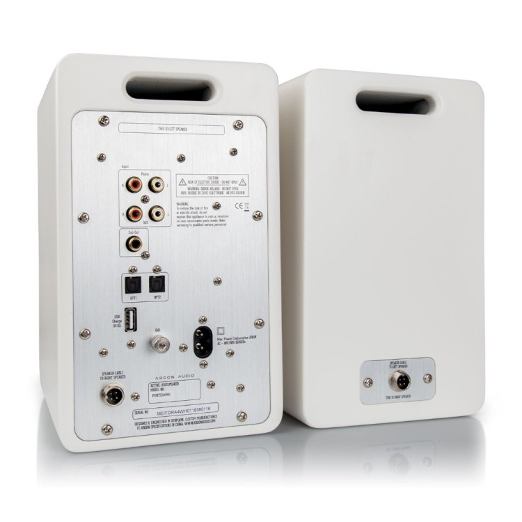 Argon Audio Forte A4 - Wit (per paar) Argon Audio Forte A4 - Wit (per paar)