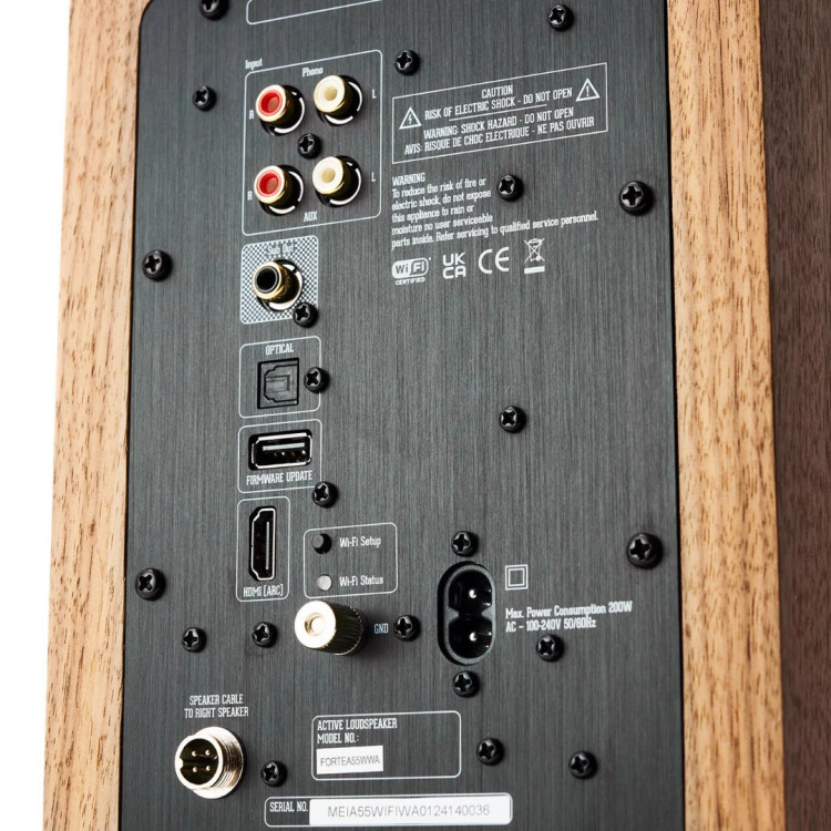 Argon Audio Forte A55 WIFI - Walnoot (per paar)