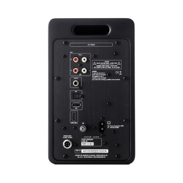 Argon Audio Forte A4 MK2 - Zwart (per paar)