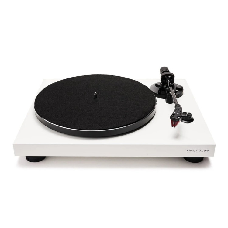 Argon Audio TT-3 PLUS Turntable - White Argon Audio TT-3 PLUS Turntable - White