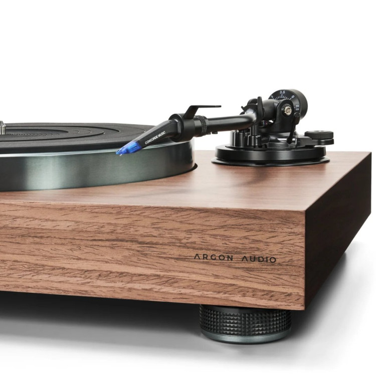 Argon Audio Aurora, Direct-Drive Platenspeler - Walnoot (Fineer) Argon Audio Aurora, Direct-Drive Platenspeler - Walnoot (Fineer)