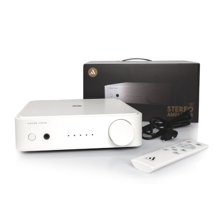 Argon Audio SA1 Stereo Versterker Met Bluetooth - Wit Argon Audio SA1 Stereo Versterker Met Bluetooth - Wit