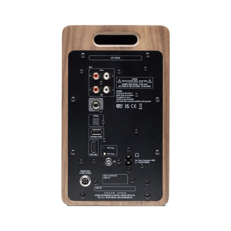 Argon Audio Forte A4 WIFI - Walnoot (per paar) Argon Audio Forte A4 WIFI - Walnoot (per paar)