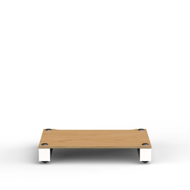 Blok Stax 2G Base Shelf - Natural Ash Plywood/Satin White Blok Stax 2G Base Shelf - Natural Ash Plywood/Satin White