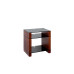 Blok STAX 600X - Walnut / Black glass