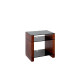 Blok STAX 600X - Walnut / Black glass