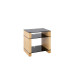 Blok STAX 600X - Natural Oak / Black glass