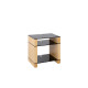 Blok STAX 600X - Natural Oak / Black glass