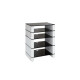 Blok STAX 810 - White Gloss / Black glass
