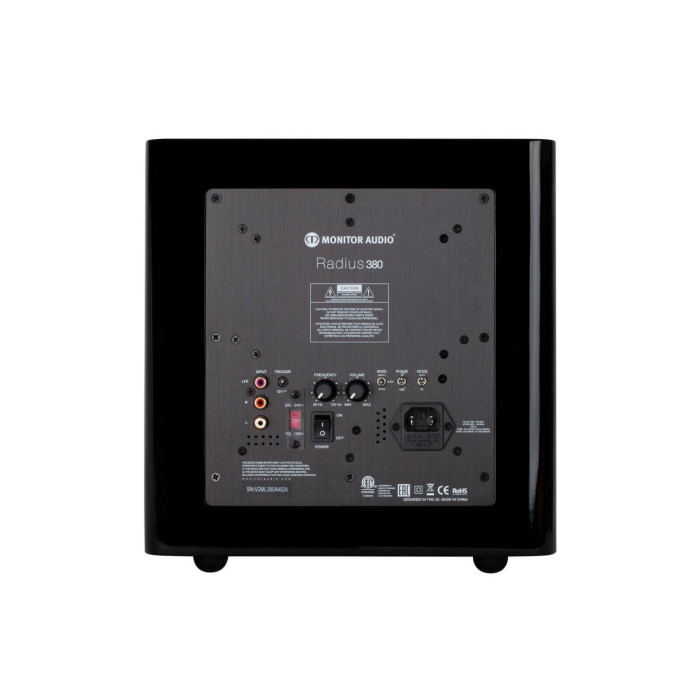 Monitor Audio Radius 380 - Zwart hoogglans