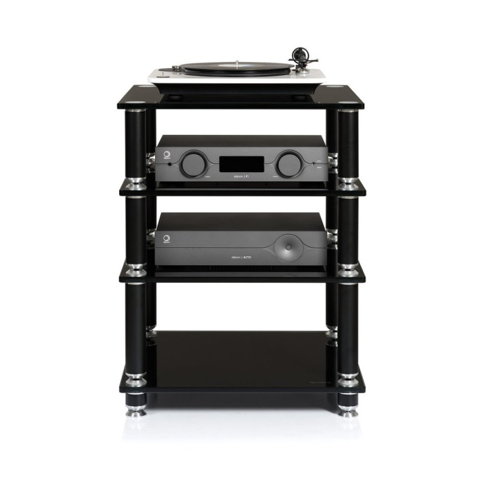 Norstone STABBL HIFI, hi-fi meubel 600mm - Zwart satijn