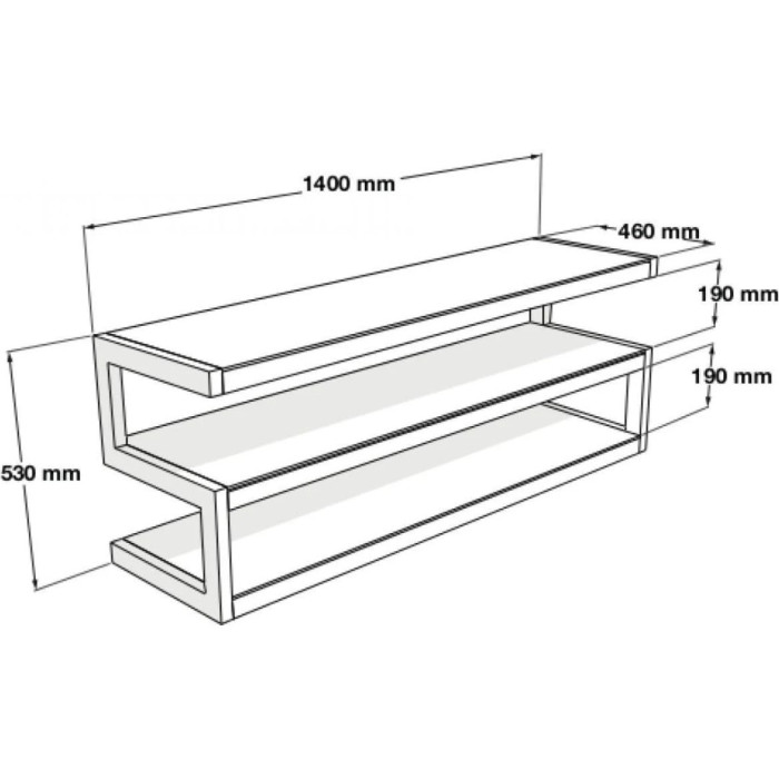 Norstone ESSE 1400 AV, meubel - Zwart satijn/Zwart Norstone ESSE 1400 AV, meubel - Zwart satijn/Zwart