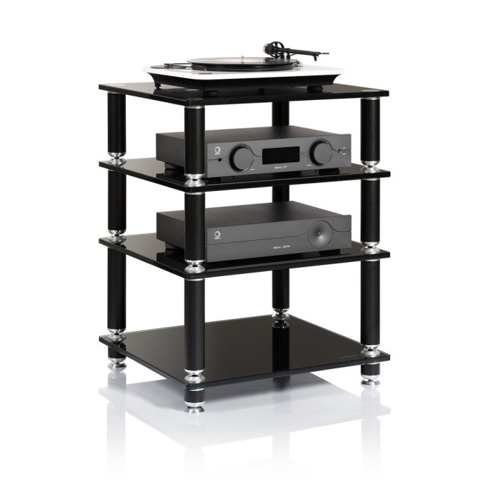 Norstone STABBL HIFI, hi-fi meubel 600mm - Zwart satijn