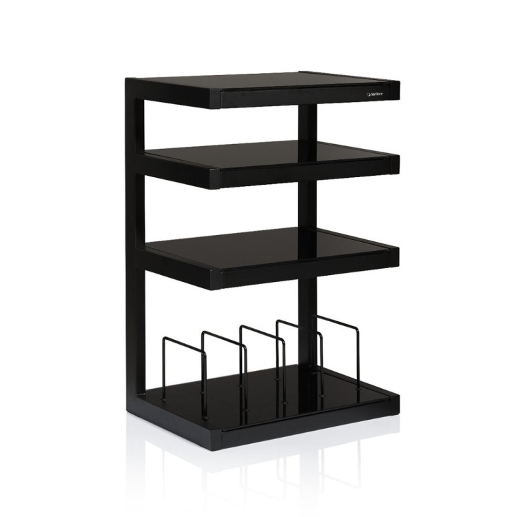 Norstone ESSE HIFI VINYL, hi-fi rack - Black satin/Black Norstone ESSE HIFI VINYL, hi-fi rack - Black satin/Black