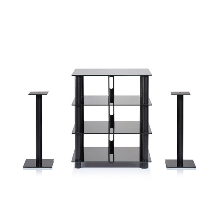 Norstone EPUR 4, hi-fi rack, black satin