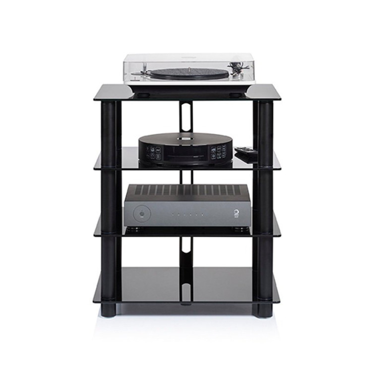 Norstone EPUR 4, hi-fi rack, black satin