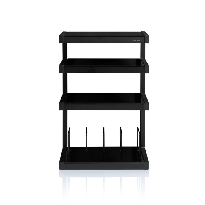 Norstone ESSE HIFI VINYL, hi-fi rack - Black satin/Black
