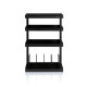 Norstone ESSE HIFI VINYL, hi-fi rack - Black satin/Black