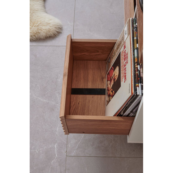 Norstone OSLO 800, vinyl rack - White/Clear oak