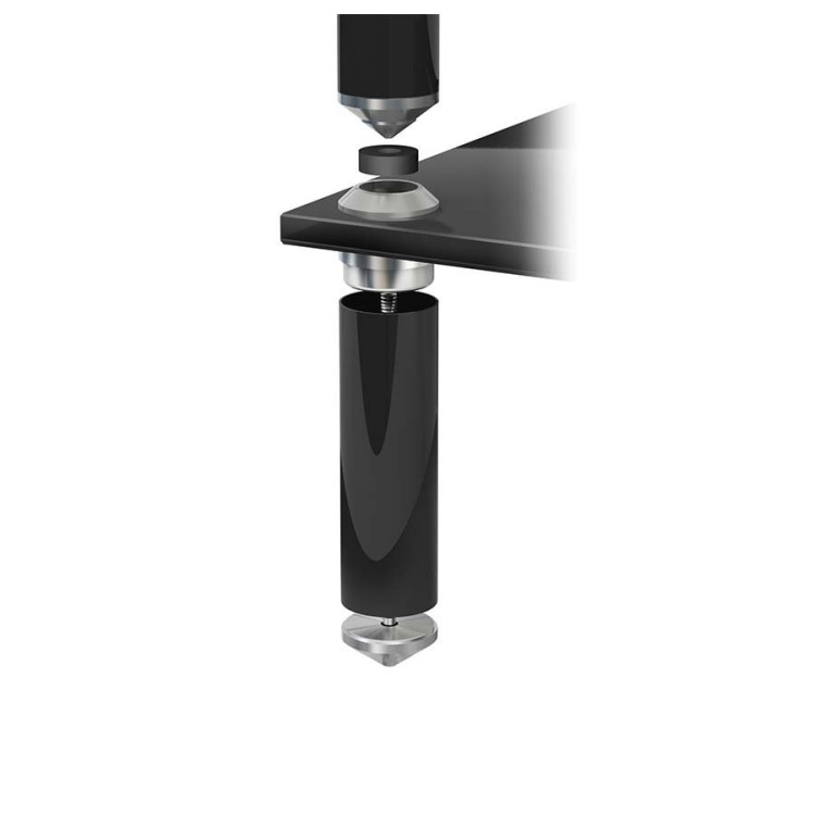 Norstone STABBL HIFI, hi-fi meubel 600mm - Zwart satijn Norstone STABBL HIFI, hi-fi meubel 600mm - Zwart satijn