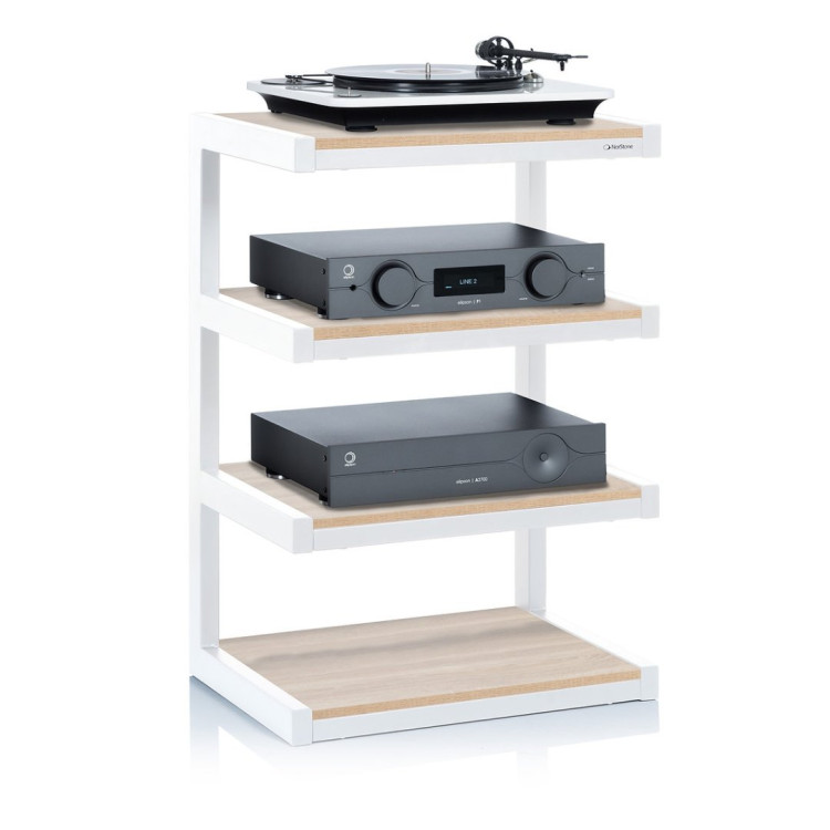 Norstone ESSE HIFI, hi-fi rack - White/Oak Norstone ESSE HIFI, hi-fi rack - White/Oak