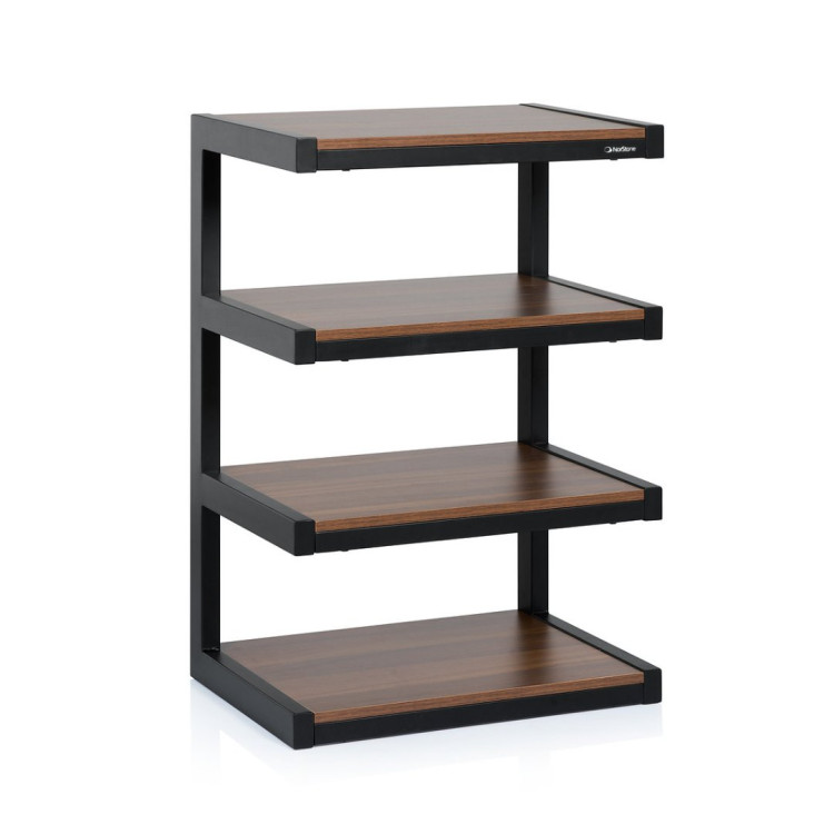 Norstone ESSE HIFI, hi-fi rack, black/walnut Norstone ESSE HIFI, hi-fi rack, black/walnut