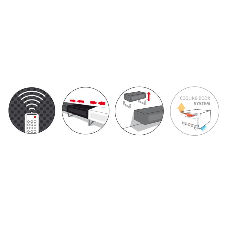Norstone KHALM, rack 1000mm - Black Norstone KHALM, rack 1000mm - Black