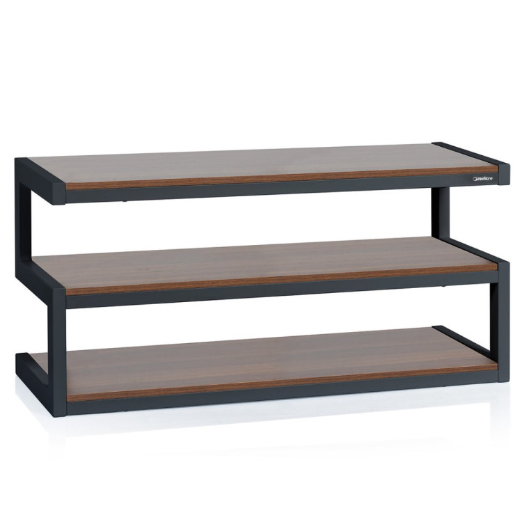 Norstone ESSE AV, rack - Black/Walnut