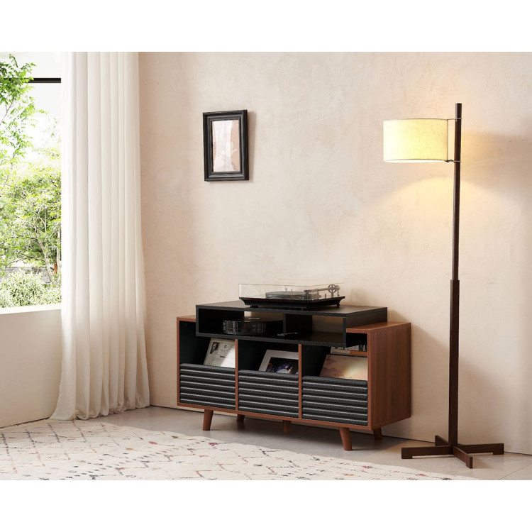 Norstone OSLO 1200, vinyl meubel - Zwart/Walnoot Norstone OSLO 1200, vinyl meubel - Zwart/Walnoot