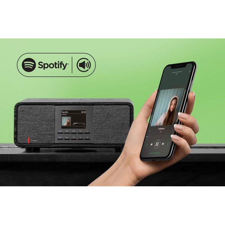 Pinell Supersound 501, FM/DAB+/BT/Stereo radio - Zwart