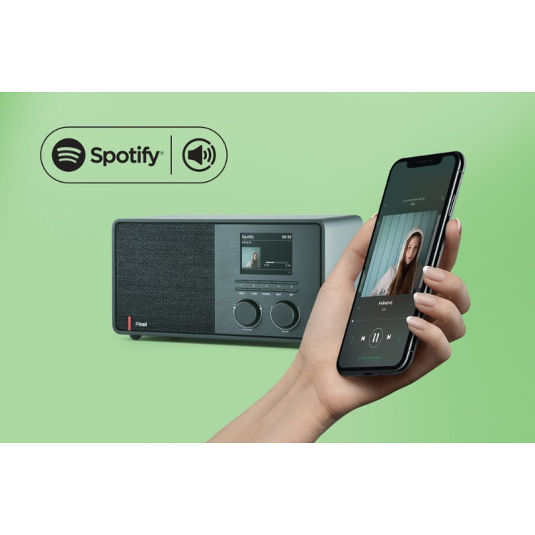 Pinell Supersound 301, FM/DAB+/BT radio - Zwart