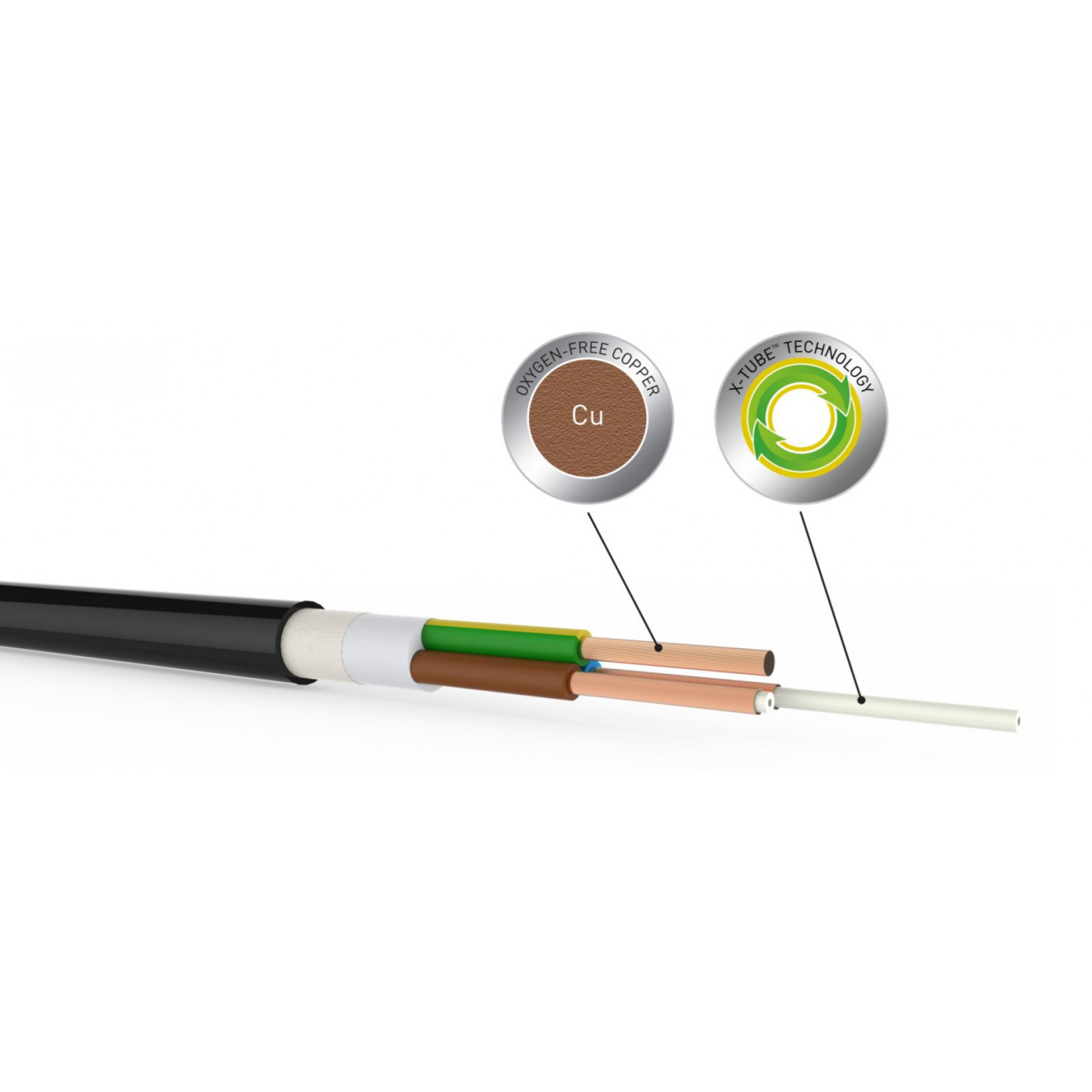 QED XT3 power cable 2m HiFi+ Benelux