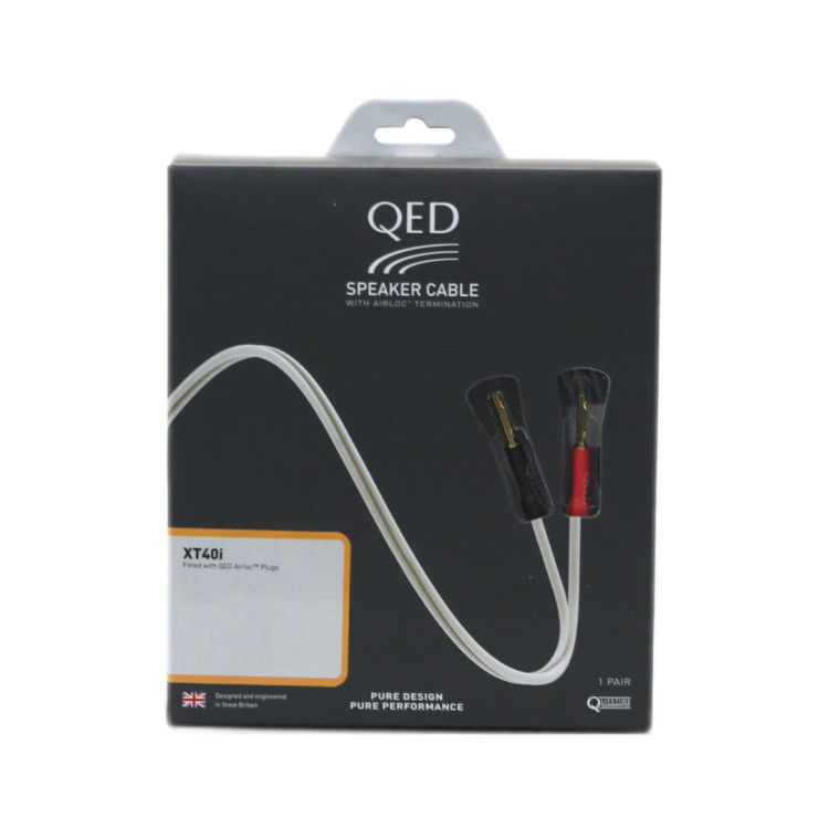 QED XT40i TERMINATED - 5m (per pair) QED XT40i TERMINATED - 5m (per pair)