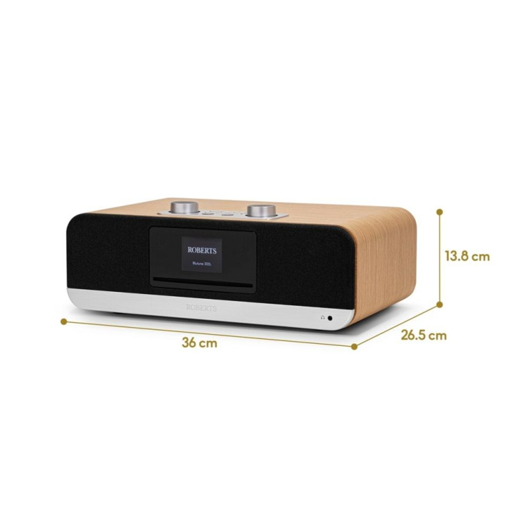 Roberts Blutune 300 LE, DAB+/FM/BT/USB/CD/Stereo radio - Kersen Roberts Blutune 300 LE, DAB+/FM/BT/USB/CD/Stereo radio - Kersen