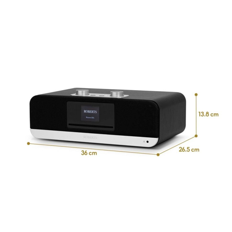Roberts Blutune 300 LE, DAB+/FM/BT/USB/CD/Stereo radio - Zwart Roberts Blutune 300 LE, DAB+/FM/BT/USB/CD/Stereo radio - Zwart